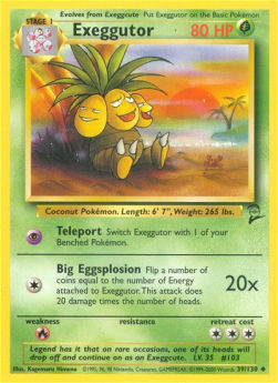 Exeggutor B2-39 Uncommon Excellent Englisch