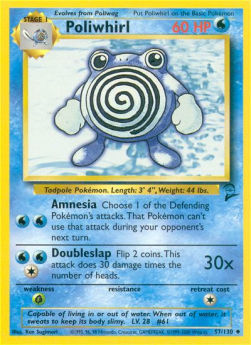 Poliwhirl B2-57 Uncommon Near Mint Englisch