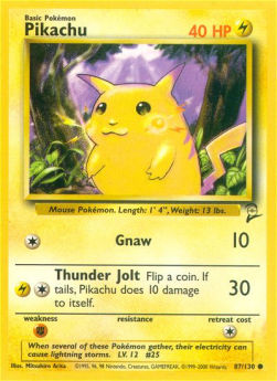 Pikachu B2-87 Common Near Mint Englisch
