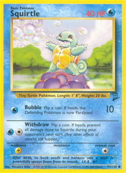 Squirtle B2-93 Common Near Mint Englisch