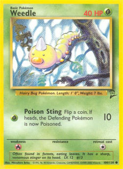Weedle B2-100 Common Near Mint Englisch
