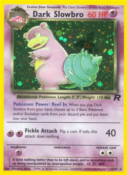 Dark Slowbro TR-12 Holo Rare Good Englisch