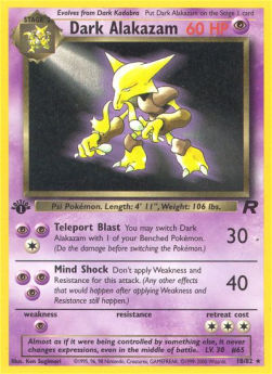 Dunkles Simsala TR-18 Rare Good Deutsch Reverse Holo