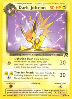 Dark Jolteon TR-38 Uncommon Good Englisch