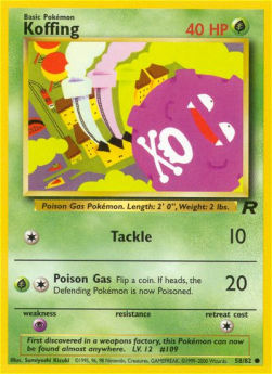 Koffing TR-58 Common Excellent Englisch