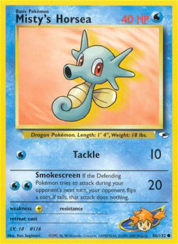 Misty's Horsea GH-86 Common Excellent Englisch