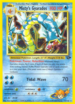 Misty's Gyarados GC-13 Holo Rare Light Played Englisch