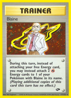 Blaine GC-17 Holo Rare Near Mint Englisch