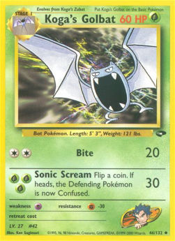 Koga's Golbat GC-46 Uncommon Good Englisch
