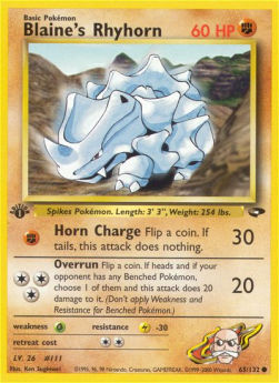 Blaine's Rhyhorn GC-65 Common Good Englisch