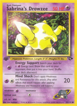 Sabrina's Drowzee GC-95 Common Near Mint Englisch