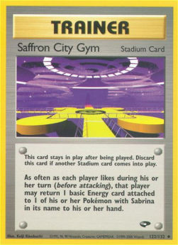 Saffron City Gym GC-122 Uncommon Excellent Englisch