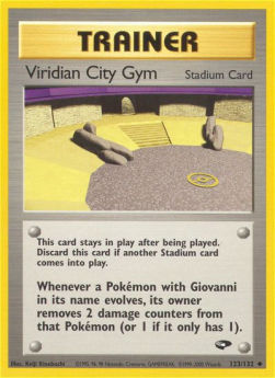 Viridian City Gym GC-123 Uncommon Near Mint Englisch