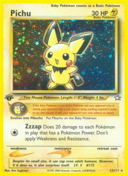 Pichu NG-12 Holo Rare Poor Deutsch