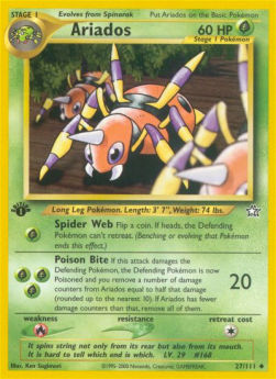 Ariados NG-27 Uncommon Light Played Deutsch 1. Auflage
