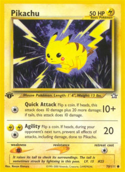 Pikachu NG-70 Common Excellent Englisch