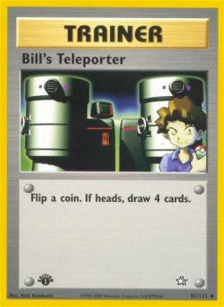 Bills Teleporter NG-91 Uncommon Excellent Deutsch