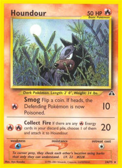 Houndour NDI-24 Rare Played Englisch