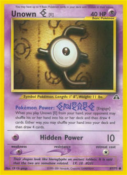 Unown [E] NDI-67 Common Played Englisch