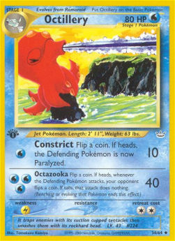 Octillery NR-34 Uncommon Light Played Deutsch