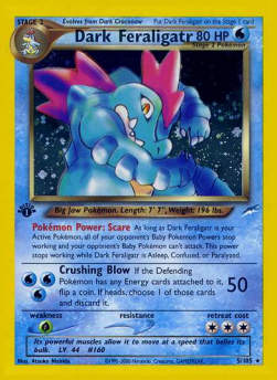 Dunkles Impergator NDE-5 Holo Rare Good Deutsch 1. Auflage