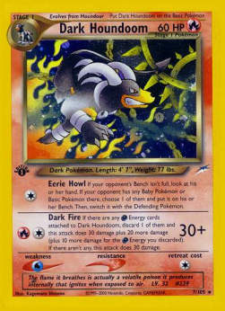 Dark Houndoom NDE-7 Holo Rare Good Englisch