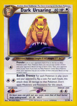 Dunkles Ursaring NDE-21 Rare Light Played Deutsch