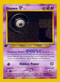 Unown [C] NDE-57 Uncommon Good Englisch