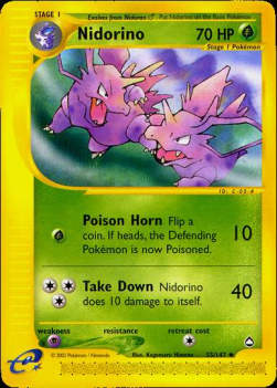 Nidorino AQ-55 Uncommon Good Englisch