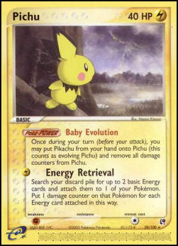 Pichu SS-20 Rare Played Deutsch