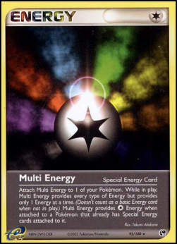 Multi Energy SS-93 Rare Played Englisch Reverse Holo