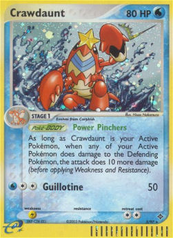 Krebutack (Power Pinchers) DR-3 Holo Rare Light Played Deutsch