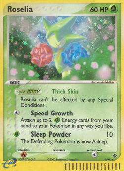 Roselia DR-9 Holo Rare Light Played Englisch