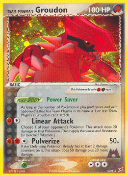Team Magma's Groudon MA-9 Holo Rare Good Deutsch