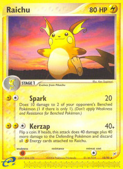 Raichu MA-13 Rare EX Deutsch