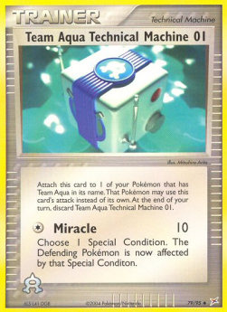 Team Aqua Technische Maschine 1 MA-79 Uncommon Excellent Deutsch