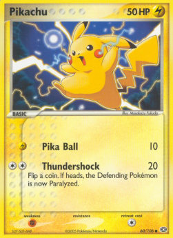 Pikachu EM-60 Common Light Played Deutsch