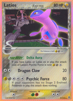 Latios δ Delta Species DS-9 Holo Rare Good Englisch