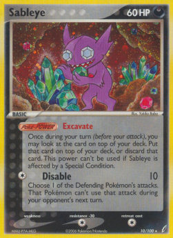 Sableye CG-10 Holo Rare Light Played Englisch