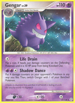 Gengar Lv.39 DP-27 Rare Light Played Deutsch Reverse Holo