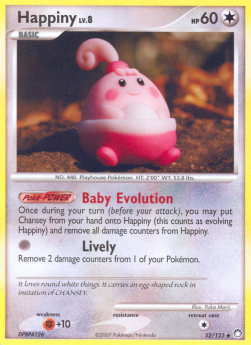 Happiny Lv.8 MT-52 Uncommon Light Played Englisch