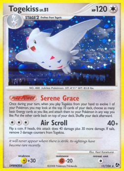 Togekiss Lv.51 GE-11 Holo Rare Light Played Deutsch