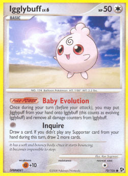 Fluffeluff Lv.6 GE-70 Common Light Played Deutsch Reverse Holo