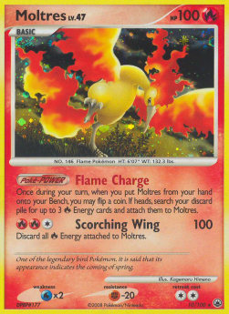 Moltres Lv.47 MD-10 Holo Rare Played Englisch