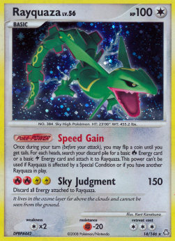 Rayquaza Lv.56 LA-14 Holo Rare Poor Deutsch