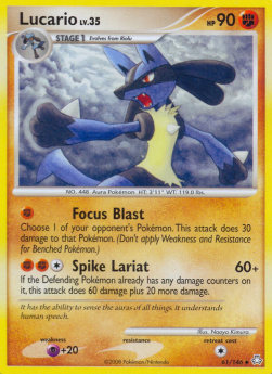 Lucario Lv.35 LA-61 Uncommon Played Deutsch