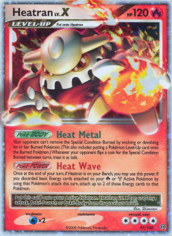 Heatran LV.X STF-97 Ultra Rare Light Played Deutsch