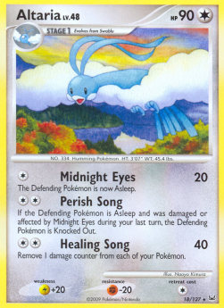 Altaria Lv.48 PL-18 Rare Played Deutsch Reverse Holo