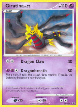 Giratina Lv.70 PL-28 Rare Played Deutsch