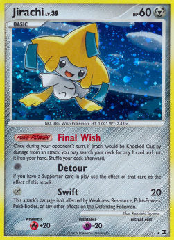 Jirachi Lv.39 RR-7 Holo Rare Light Played Deutsch